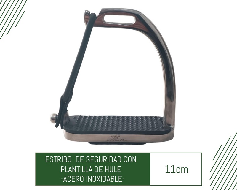 ESTRIBO CON HULE DE SEGURIDAD