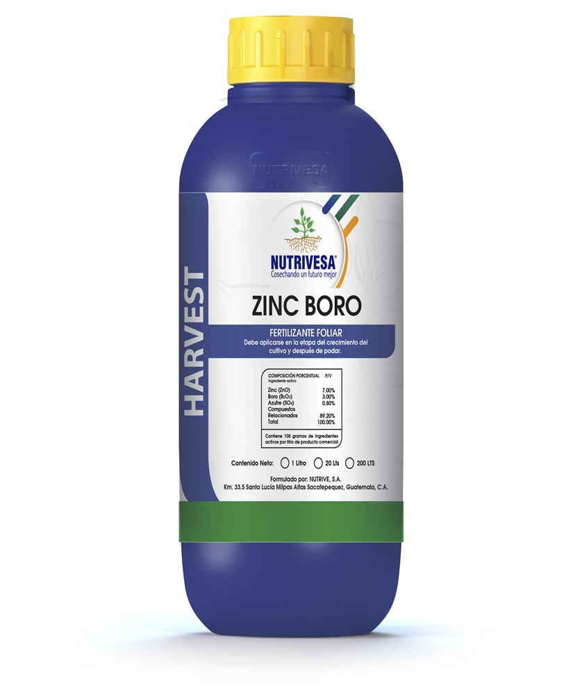 FERTILIZANTE FOLIAR ZINBO/ZINC LITRO