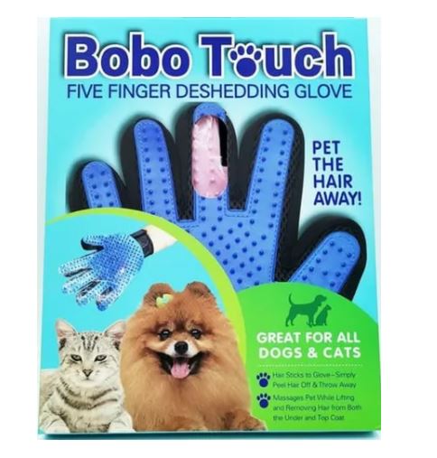 GUANTE DE BAÑO PARA MASCOTAS VARIOS COLORES BOBO TOUCH