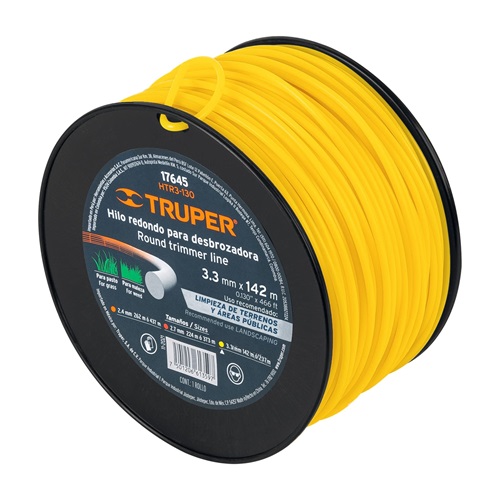 HILO TRUPER PARA CHAPEADORA ROLLO AMARILLO 3.3 MM*168 METROS