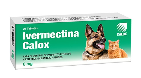 DESPARASITANTE PARA PERRO IVERMECTINA CALOX 6 MG
