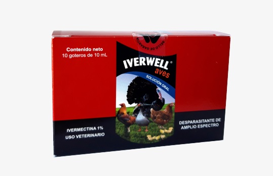 DESPARASITANTE PARA AVES IVERWELL GOTERO 10 ML