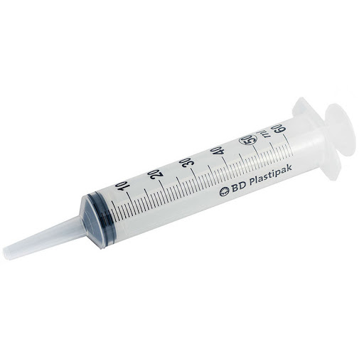 JERINGA DE 60 ML CON PUNTA DE CATHETER-1 UNIDAD