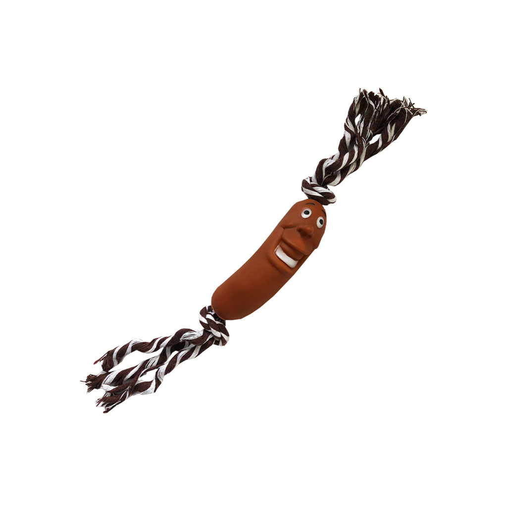 JUGUETE PARA PERRO SALCHICHA