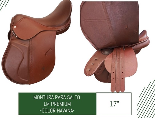 MONTURA PARA CABALLO TIPO GALAPAGO 17 PARA SALTO