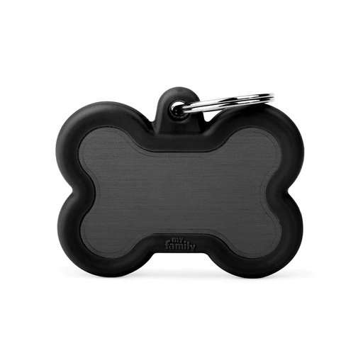 MY FAMILY TAG ALUMINUM WITH RUBBER BONE BIG