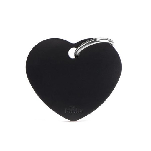MY FAMILY TAG ALUMINUM HEART BIG 