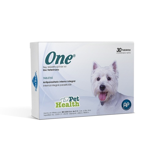 DESPARASITANTE PARA PERRO ONE TABLETAS