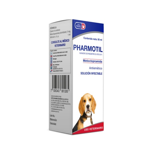 [PET037] PHARMOTIL METOCLOPRAMIDA -INYECTABLE 50 ML