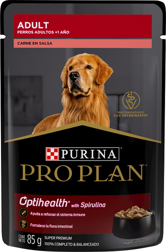 [12478296] ALIMENTO HUMEDO PARA PERRO PRO PLAN CARNE EN SALSA ADULTO 85gr