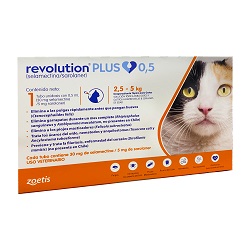 [FR13] PIPETA ANTIPULGAS REVOLUTION PLUS PARA GATOS 5KG x 1 UNIDAD