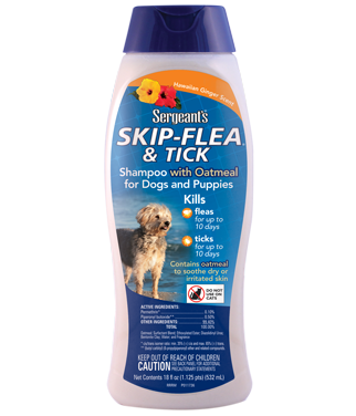 [1-103043] SHAMPOO SERGEANT'S SKIP-FLEA AND TICK WITH OATMEAL FOR DOGS AND PUPPIES