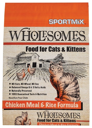 CONCENTRADO PARA GATO WHOLESOMES CHICKEN MEAL AND RICE 15 LBS