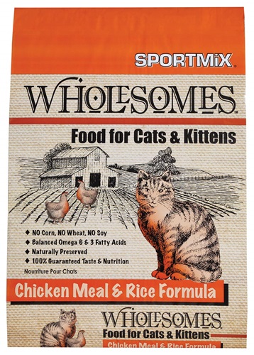 WHOLESOMES CAT CHICKEN MEAL & RICE 6.8 KG