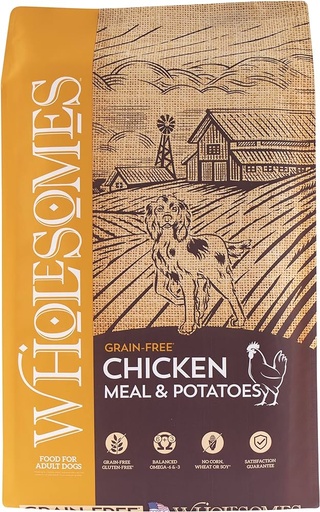 CONCENTRADO PARA PERRO WHOLESOMES CHICKEN MEAL AND POTATOES 15.9 KG