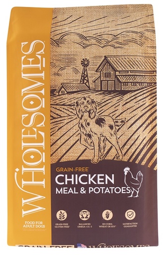 CONCENTRADO PARA PERRO WHOLESOMES CHICKEN MEAL AND POTATOES 35 LBS