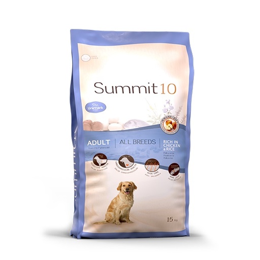CONCENTRADO PARA PERRO SUMMIT 10 CHICKEN AND RICE LIFE STAGES