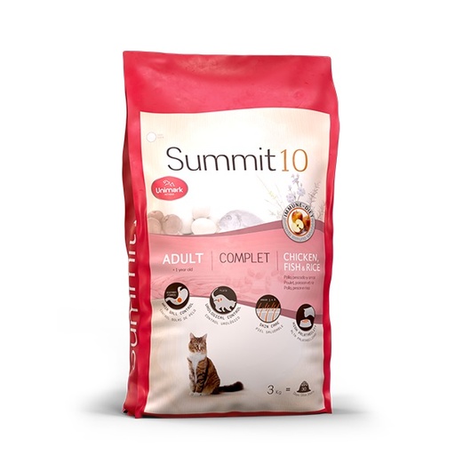 CONCENTRADO PARA GATO SUMMIT 10 LIFE STAGES CHICKEN AND RICE 