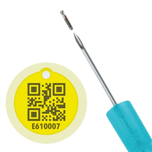 ANIMALLTAG NANOCHIP 1.4 X 8 MM CON MEDALLA QR