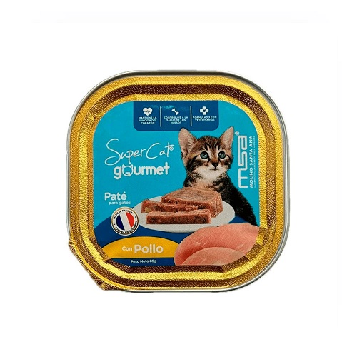 ALIMENTO HUMEDO PARA GATO SUPER CAT GOURMET 85GR