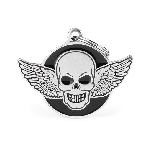[BHSKULL02] MY FAMILY TAG CHARM SKULL ALAS