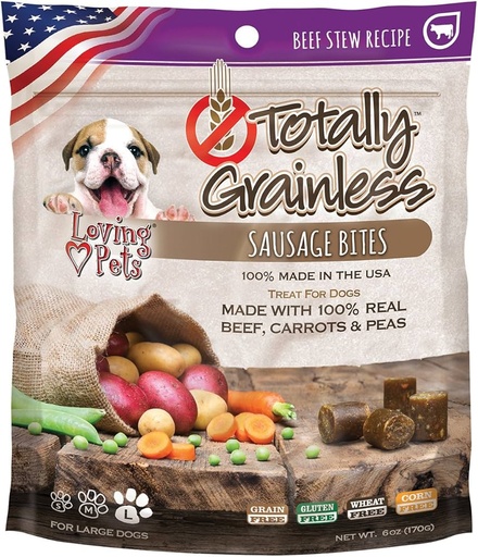 PREMIO NATURAL VALUE BITES DE SALCHICHA BEEF AND VEGGIES 170 GRS