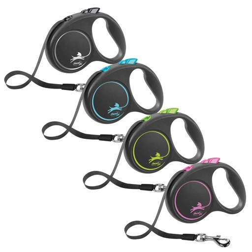 FLEXI CORREA RETRACTIL BLACK DESIGN