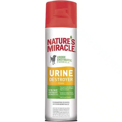 NATURES MIRACLE STAIN AND ODOR REMOVER ESPUMA 17.5 ONZ