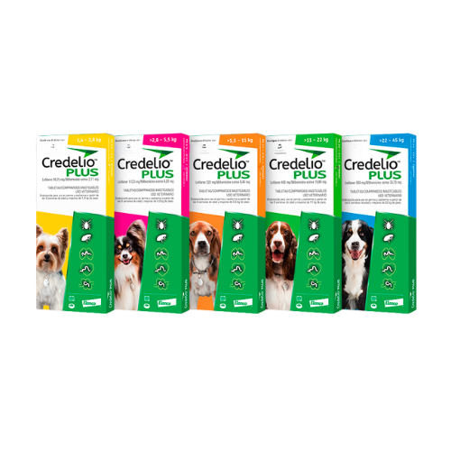 TABLETAS MASTICABLES ANTIPULGAS CREDELIO PLUS PARA PERROS x 1 UNIDAD