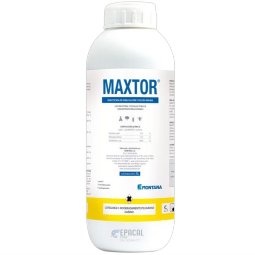 [15297] INSECTICIDA MAXTOR (ALFACIPERMETRINA) x 1 LITRO