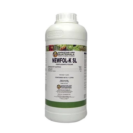 BIOESTIMULANTE FOLIAR NEWFOL K SL x 1 LITRO