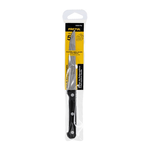 [23092] CUCHILLO CON SIERRA 5" MANGO PLASTICO PRETUL