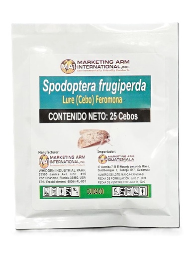 CEBO ATRAYENTE PARA MONITOREO DE INSECTOS FEROMONA x 5 CEBOS