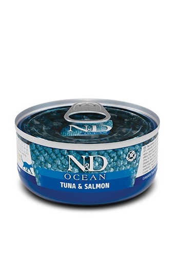 [2031] ALIMENTO HUMEDO PARA GATO EN LATA N&D OCEAN TUNA AND SALMON 70 GR