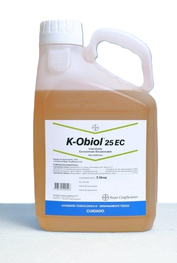 INSECTICIDA K-OBIOL 25 EC 5 LITROS