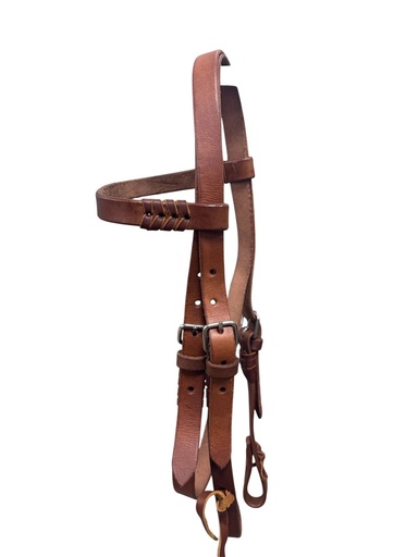 [AC0008] CABEZADA PARA CABALLO DE CUERO DOBLE