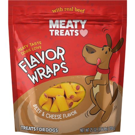 [17116] MEATY TREATS GOURMET CUTS BEEF AND CHEESE 25ONZ