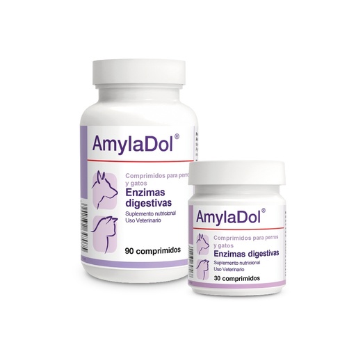 [D03] AMYLADOL ENZIMAS DIGESTIGAS RAZAS MINI x 90 TABLETAS