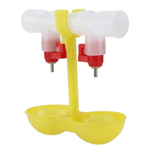 [AG030] BEBEDERO AUTOMATICO PARA GALLINAS NIPLE DOBLE COPA 3/4
