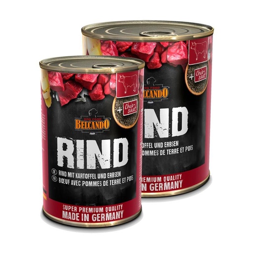 ALIMENTO HUMEDO PARA PERRO BELCANDO TERNERA CON PATATAS Y GUISANTE