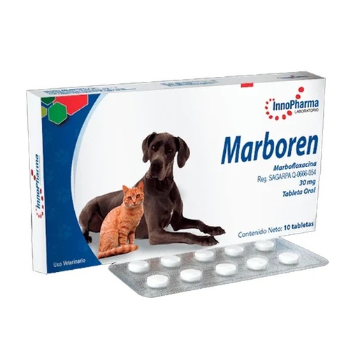 [N0338] MARBOREN MARBOFLOXACINO CAJA 10 TABLETAS