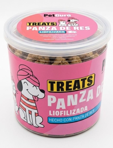 [2025002] TREATS LIOFILIZADA DE PANZA DE RES PET GURU 60GR