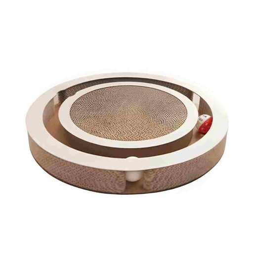 [23243-8] RASCADOR PARA GATO REDONDO CON PELOTAS