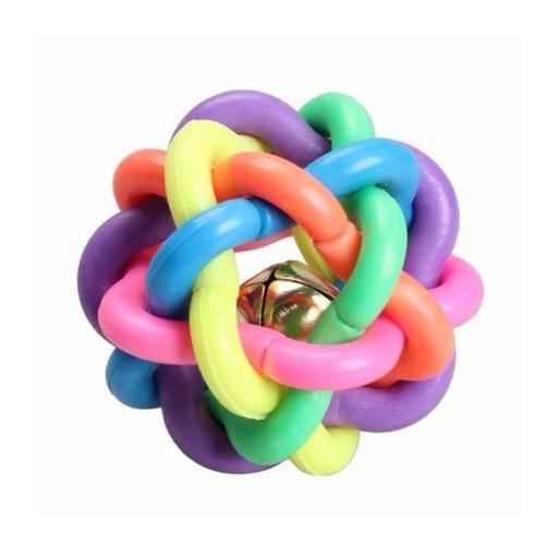 [PET-XR4425062] JUGUETE BOLA CON CASCABEL PARA PERRO 