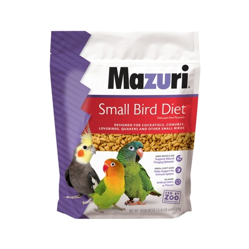 ALIMENTO PARA AVES MINI MAZURI 25 LIBRAS 