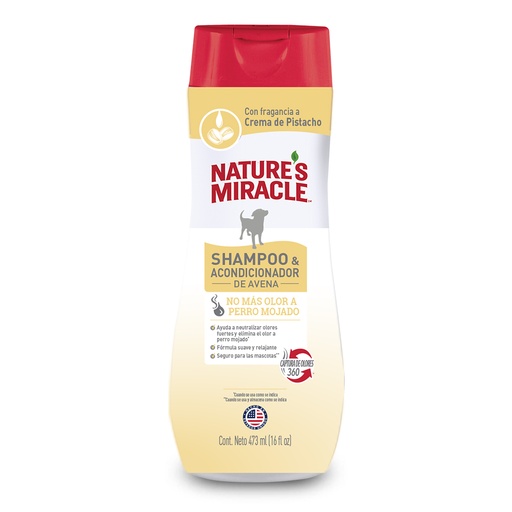[98510] NATURAL MIRACLE SHAMPOO Y ACONDICIONADOR DE AVENA x 16 ONZ