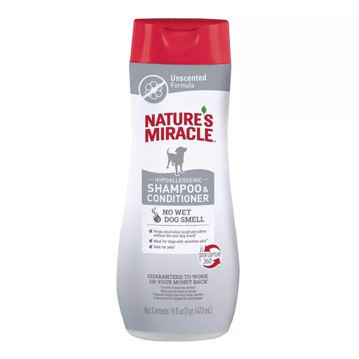 [98509] NATURAL MIRACLE SHAMPOO Y ACONDICIONADOR HYPOALLERGENICO x 16 ONZ