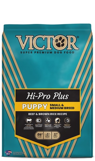 CONCENTRADO PARA PERRO VICTOR HI PRO PLUS SMALL AND MEDIUM BREED 30 LIBRAS