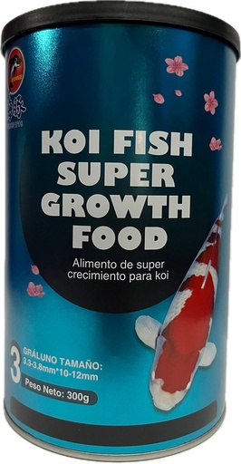 [KSG300] ALIMENTO PARA PECES KOI PORPOISE SUPER GROWTH FOOD 300 GRS