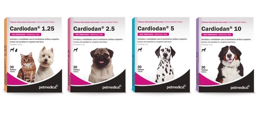 CARDIODAN PIMOBENDAN x CAJA 30 TABLETAS